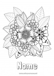 Colorazione gratuita Fiori Arte Fiore di Mehndi