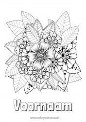 Gratis tekening Bloemen Kunst Mehndi-bloem