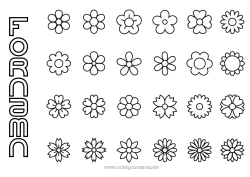Gratis färgläggning Blommor Vår Barnaktiviteter