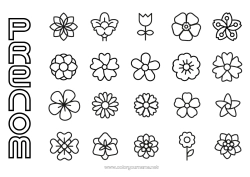 Coloriage gratuit Fleurs Printemps Activités enfants