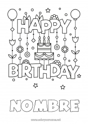 Dibujo libre Tarta Cumpleaños