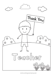 Free colouring Boy Mistress/Master Nanny Easy colouring pages Thank you. Education professions Sign