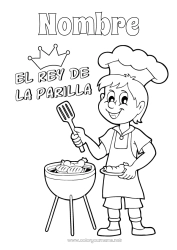 Dibujo libre Papá Abuelo Verano Campeón Barbacoa