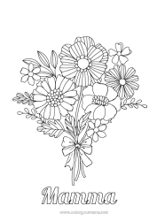 Fargeleggingssiden for barn Blomster God fest!