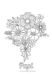 Coloriage enfant Fleurs Bonne fête