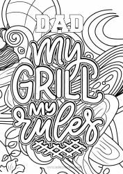 Child coloring page Mandala Complex coloring pages Barbecue