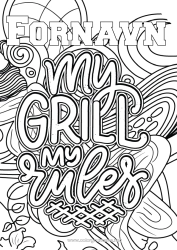 Gratis farvelægning Mandala Komplekse farvelægninger Grill