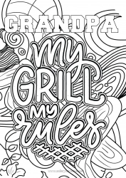 Child coloring page Mandala Complex coloring pages Barbecue