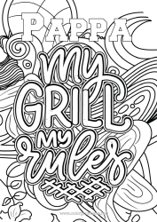 Fargeleggingssiden for barn Mandala Komplekse fargelegginger Grill