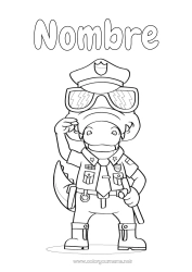 Dibujo libre Cocodrilo Animales Policía Reptiles Trabajo Policía Profesiones de Seguridad