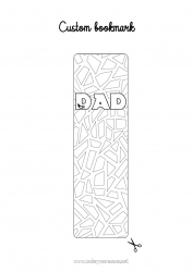 Child coloring page Art Spain Bookmark Complex coloring pages Geometric shapes Mosaics