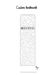 Free colouring Art Spain Bookmark Complex colouring pages Geometric shapes Mosaics