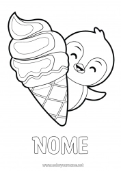 Disegno gratuito Pinguino, Pinguino Animale Dolci, zuccherini Gelato Uccelli e mammiferi volanti