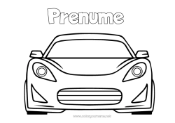Desen liber de colorat Vehicule Mașină Mașină de curse Desene de colorat ușoare Mașini, furgonete și autorulote Vehicule de curse și circuite Desen animat Desen animat Vehicule personaje