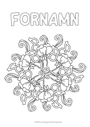 Gratis färgläggning Mandala Musik Mellannivå färgläggningar Musikens dag