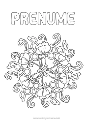 Pagină de colorat personalizată Mandala Muzică Colorează intermediare Sărbătoarea muzicii