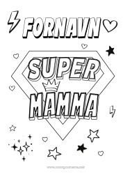 Gratis fargelegging Mamma Helt Enkle fargelegginger Supermerke