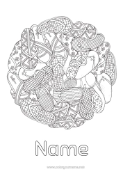 Free colouring Summer Tongue Shoe