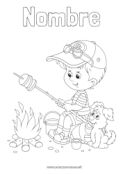 Dibujo libre Chico Verano Alimento Niño Cámping