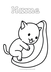 Colouring to customise Cute Cat Cute Food Animal Fruit Easy Colouring Pages Dogs And Cats Lawyer