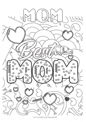 Child coloring page Mum Complex coloring pages Antistress