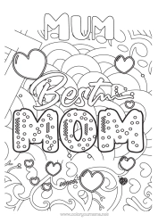 Free colouring Mum Complex colouring pages Anti-stress