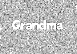 Free coloring Heart Decorated name Complex coloring pages