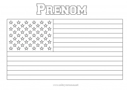 Dessin gratuit USA Drapeau Symboles