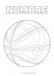Dibujo libre Sport Globos Baloncesto Antiestrés Deportes en equipo