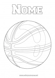 Colorazione gratuita Sport Palloncini Basket Anti-stress Sport di squadra