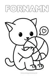 Gratis färgläggning Söt Sport Katt Söt Ballonger Djur Basketboll Hundar och katter Lagsporter