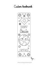 Free coloring Heart Dad Grandpa Boy Children's activities Positive Brother Bookmark Teacher Earth Coach Best Competitions and Rewards Education Professions