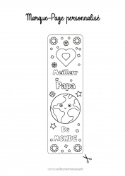 Coloriage enfant Papa Papi Garçon Activités enfants Positif Frère Marque page Maîtresse/Maître Terre Coach, entraineur Meilleur(e) Compétitions et récompenses Métiers de l'éducation