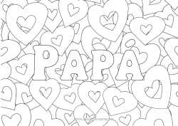 Colorear gratis Corazón Te amo Nombre decorado