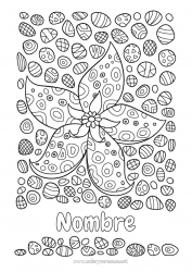 Colorear gratis Flores Mandala Dibujos complejos para colorear