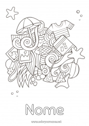 Disegno gratuito Vacanze Estate Simboli