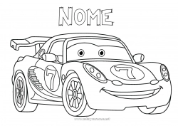 Desenho grátis Veículos Carro Corrida Carro de corrida Voitures, vans et camping-cars Véhicules de course et circuits Desenho Animado Desenho Animado Veículos Personagens