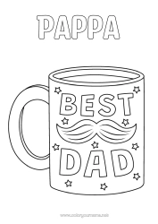 Gratis fargelegging Pappa Kopp Drikke Beste