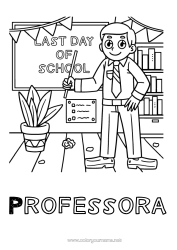 Desenho grátis Férias Professora/Professor Escola Profissões de educação Quadro-negro Sala de aula