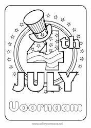 Gratis tekening VS 4 juli