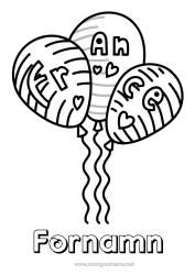 Färgläggningssida att anpassa Ballonger Frankrike Land 14 juli