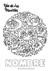 Dibujo libre Calavera Día de los Muertos