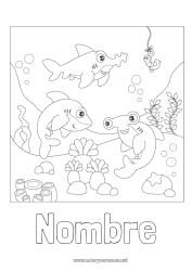 Dibujo libre Mar Animales Tiburón Animales marinos o acuáticos Tiburón Martillo