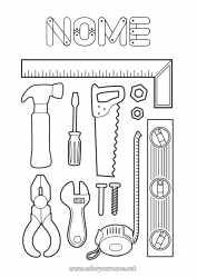 Disegno gratuito Attrezzi Meccanico di officina Mestieri del cantiere Professioni del trasporto