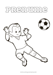 Desen liber de colorat Fotbal Sport Băiat Sporturi de echipă Fotbalist fotbalistă Pază de poartă