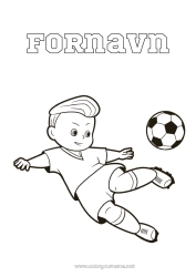 Gratis tegning Fotball Sport Gutt Lagidrett Fotballspiller fotballspiller