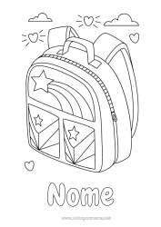 Desenho grátis Estrelas Mochila