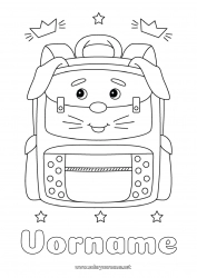 Kostenlose Zeichnung Hase Tier Waldtiere Schultasche