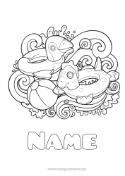 Colouring to customise Buoy Beach Ball Games And Toys