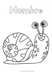 Dibujo libre Animales Caracol Insectos